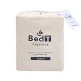 BedT Organica Cotton Tencel Fitted Sheet Set Bambury - King Single Stone