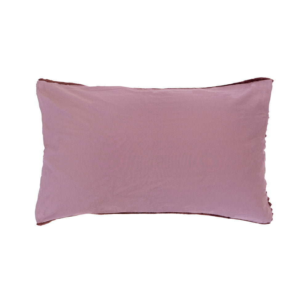 Channel Quilt / Duvet Cover Set Plum King