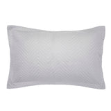 Herringbone Embossed Coverlet Set Silver Single / Double- Bambury