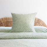 Huxley Stonewashed Cotton Euro Pillowcase 65 x 65cm Bambury - Sage
