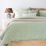 Huxley Stonewashed Cotton Euro Pillowcase 65 x 65cm Bambury - Sage