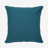 Luna Jacquard Teal European Pillowcase - Bambury