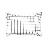 Grid Black Flannelette Duvet / Quilt Cover Set Super King - Bambury