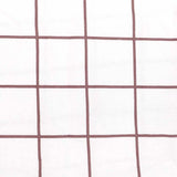 Grid Boysenberry Flannelette Sheet Set King Single - Bambury