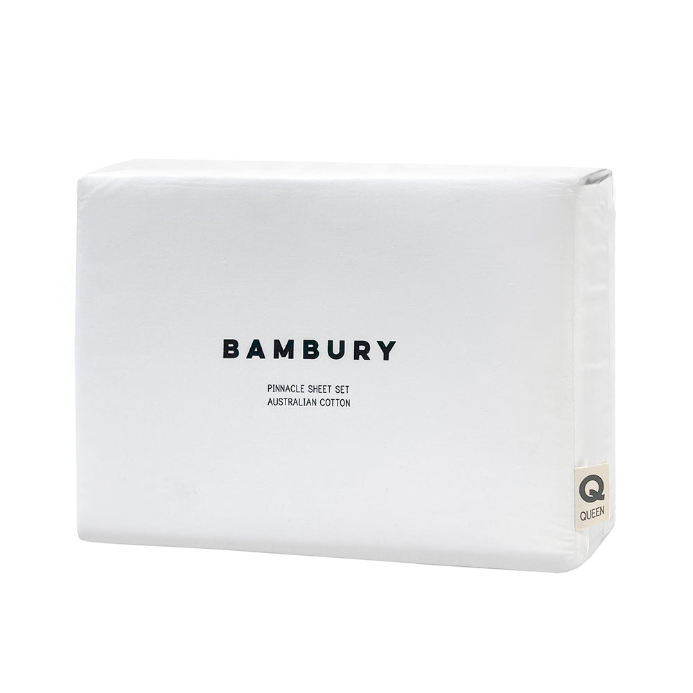 Pinnacle Sheet Set White Queen- Bambury