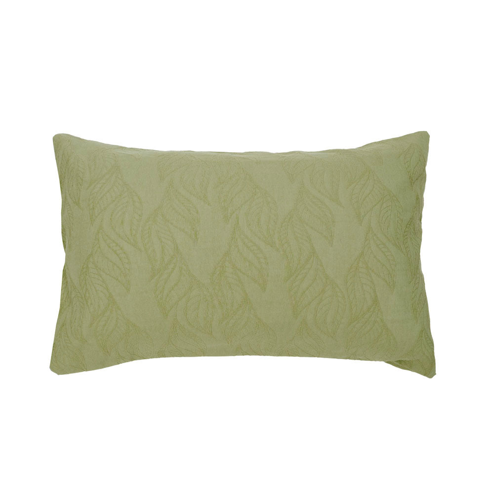 Acacia Jacquard Duvet / Quilt Cover Set Pear Queen - Bambury