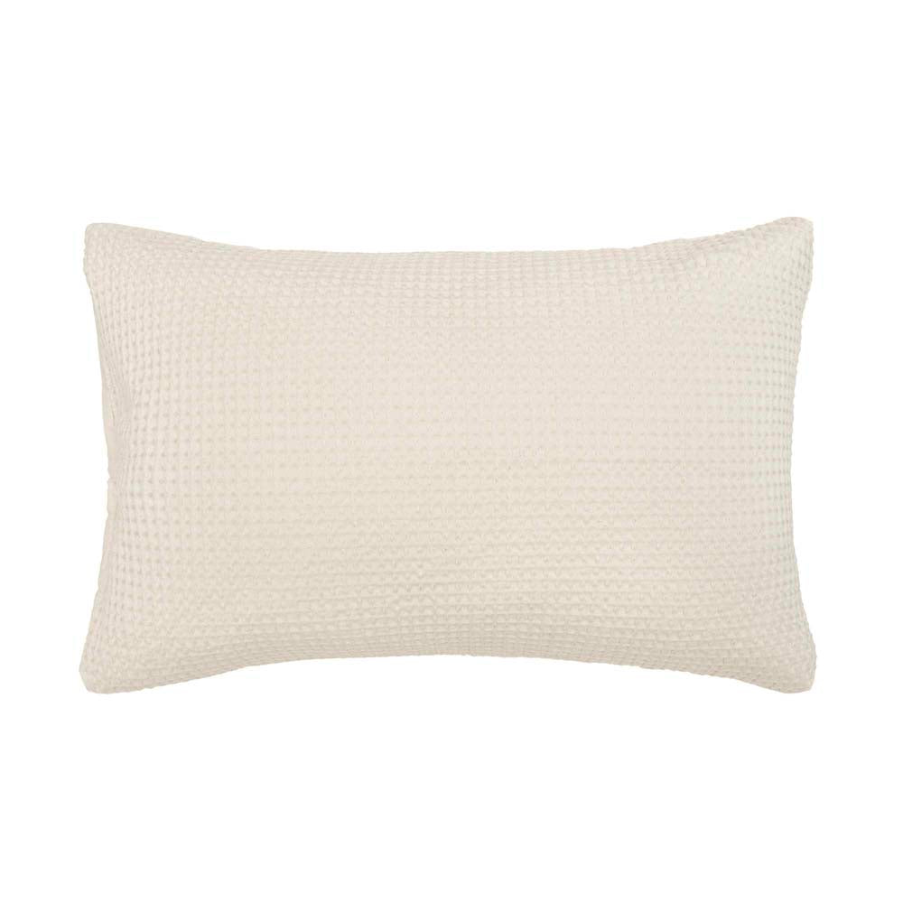 Dorset Cotton Waffle Quilt Cover Set Bambury - Queen Stone