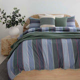 Kaia Yarn Dyed Cotton Duvet / Quilt Cover Set Queen - Bambury