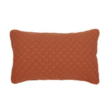 Luna Jacquard Duvet / Quilt Cover Set Rust King - Bambury