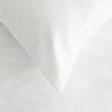 Ogee Jacquard Duvet / Quilt Cover Set White King - Bambury