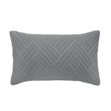 Panama Jacquard Duvet / Quilt Cover Set Steel Queen - Bambury