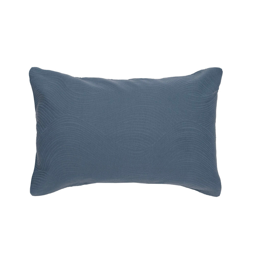 Tide Jacquard Duvet / Quilt Cover Set Denim Queen - Bambury