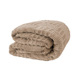Lattice Sherpa Blanket Latte Double / Queen