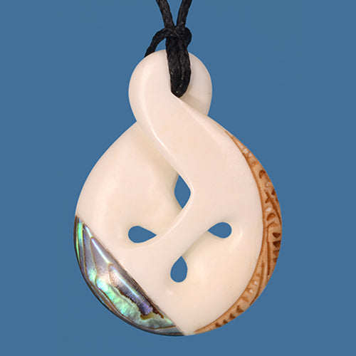 Bone Single Twist Pendant