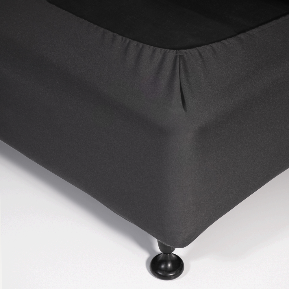 Valance - DreamTicket Fitted  Charcoal - Single