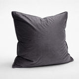 DreamGreen Verve Velvet Cushion Cover Pewter - Euro