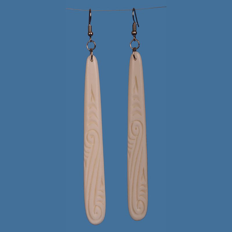 Bone Drop Earrings Large