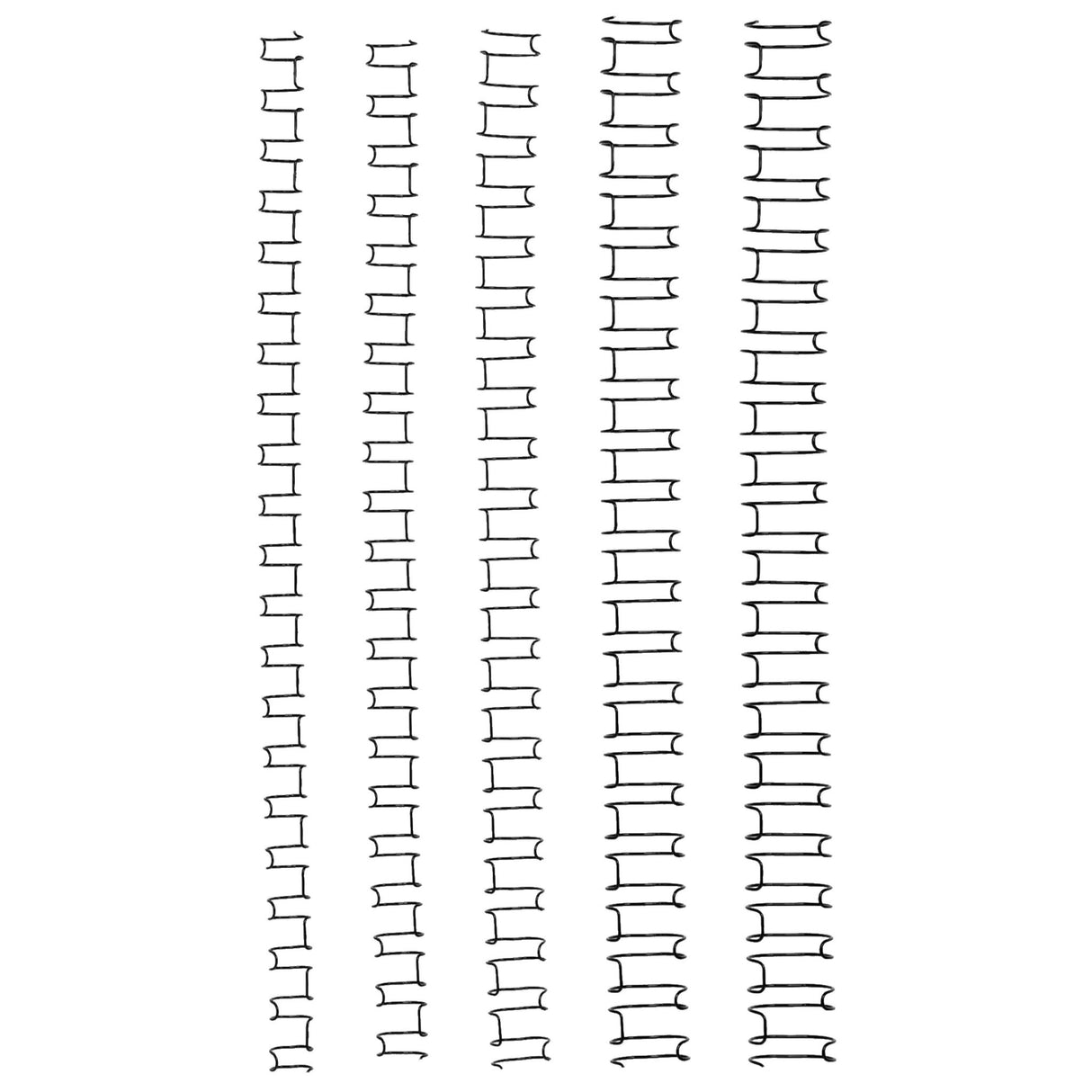 GBC Binding Wire 21 Loop 8mm Black Pk100