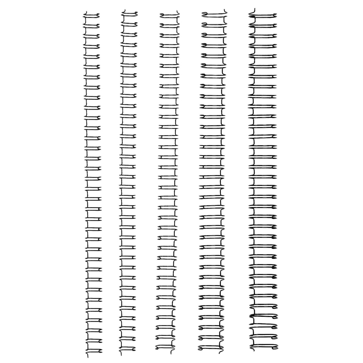 GBC Binding Wire 34 Loop 12.5mm in black, pack of 100, perfect for securely binding and professionally presenting documents.