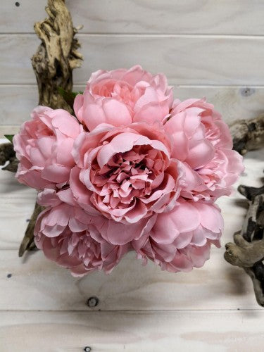 Peony Posy - 6 Head (Mauve Pink)