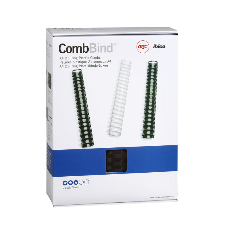 GBC Binding Comb 32mm Black Pk50