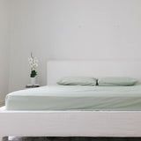 Desert Sage Fitted Sheet And Pillowcase Set Queen - Bambury