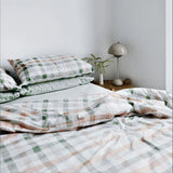 Desert Plaid Organic Cotton Quilt Cover Single - Bambury
