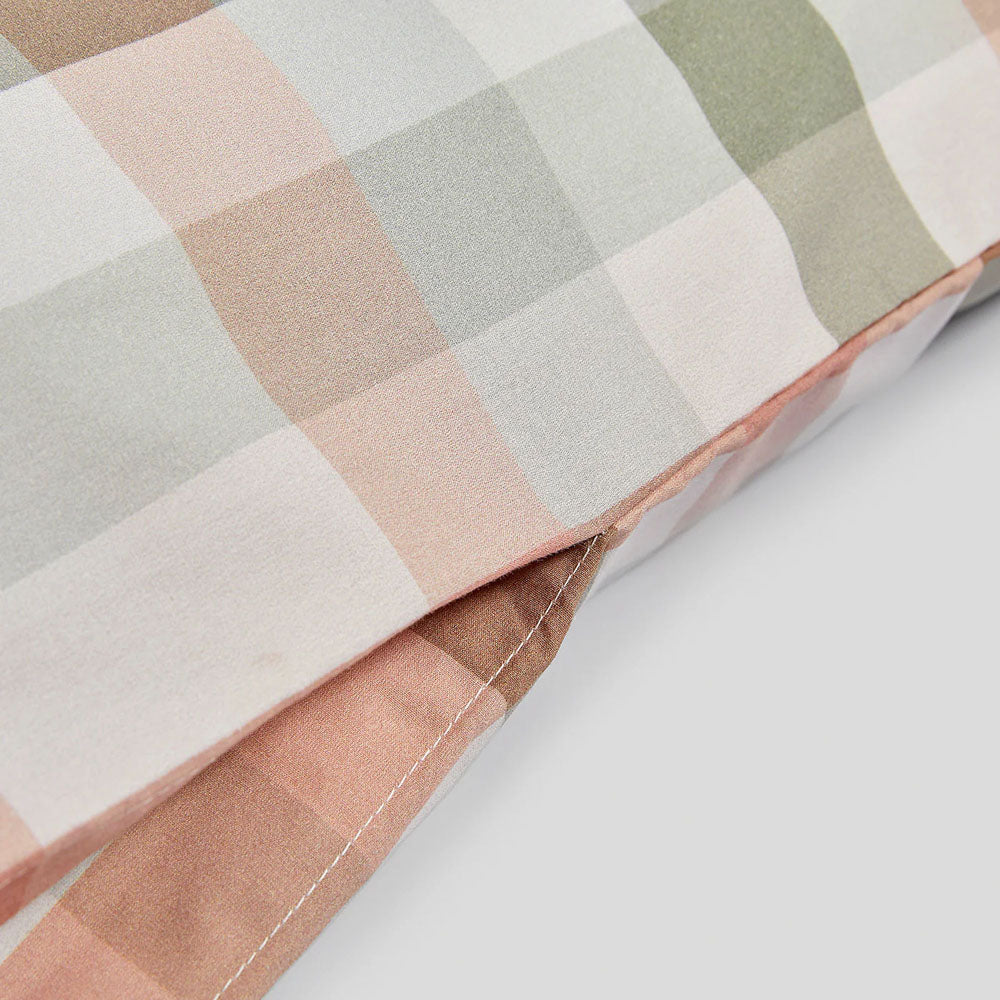 Desert Plaid Organic Cotton Quilt Cover Single - Bambury