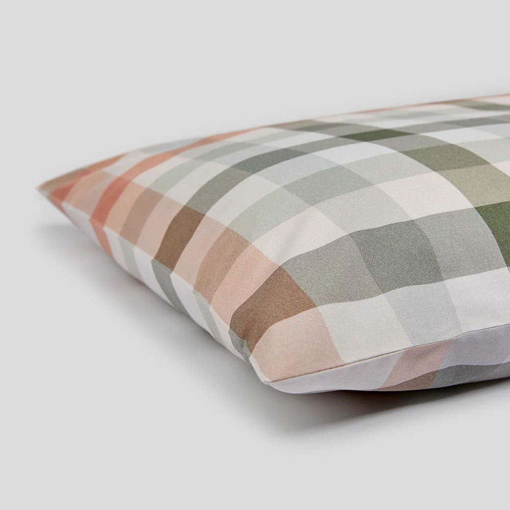 Desert Plaid Organic Cotton Quilt Cover Queen - Bambury