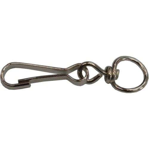 FLAT SNAPS Billet Hooks #734Y, strong 1-1/2" x 1/2" snap hooks for securing pet leads and fasteners.