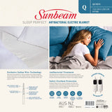 ANTIBACTERIAL ELECTRIC BLANKET - SLEEP PERFECT KING (178cm x 200cm)