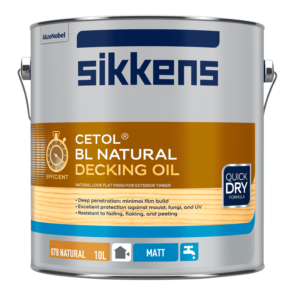 Sikkens BL Natural Decking Oil - Natural 10L