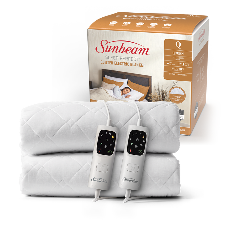 QUILTED ELECTRIC BLANKET - SLEEP PERFECT QUEEN (153cm x 200cm)