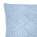 Anka Square Cushion Blue- Bambury