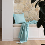 Dora Square Cushion Aqua