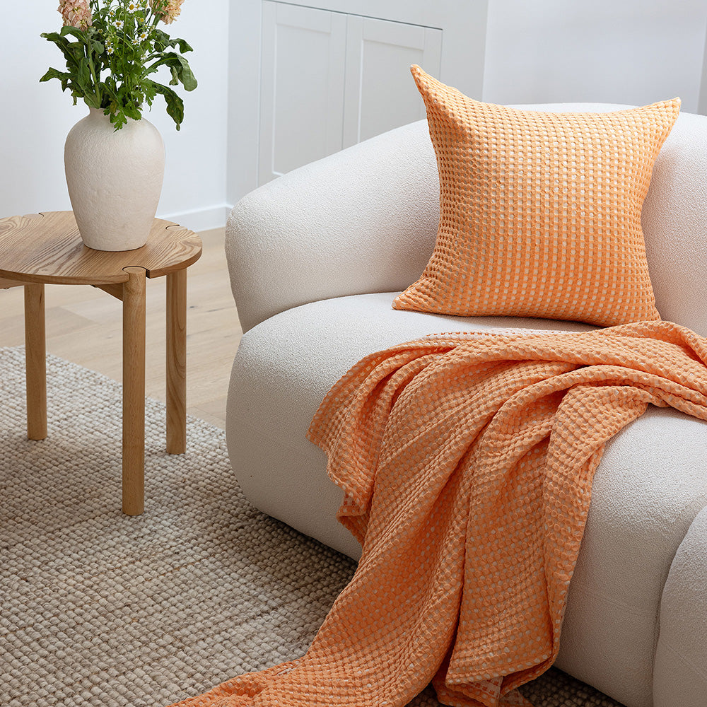 Dora Square Cushion Peach