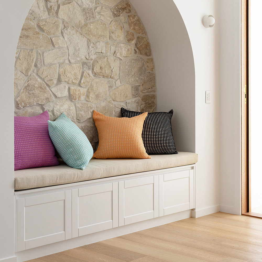 Dora Square Cushion Peach