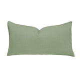 Linen Rectangle Cushion Sage - BAMBURY
