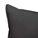 Linen Square Cushion Charcoal