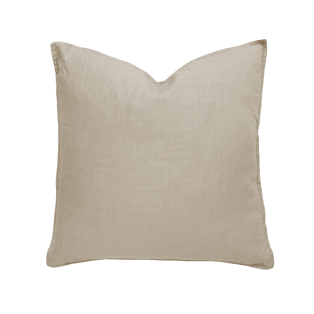 Linen Square Cushion Pebble