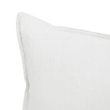 Linen Square Cushion White - BAMBURY