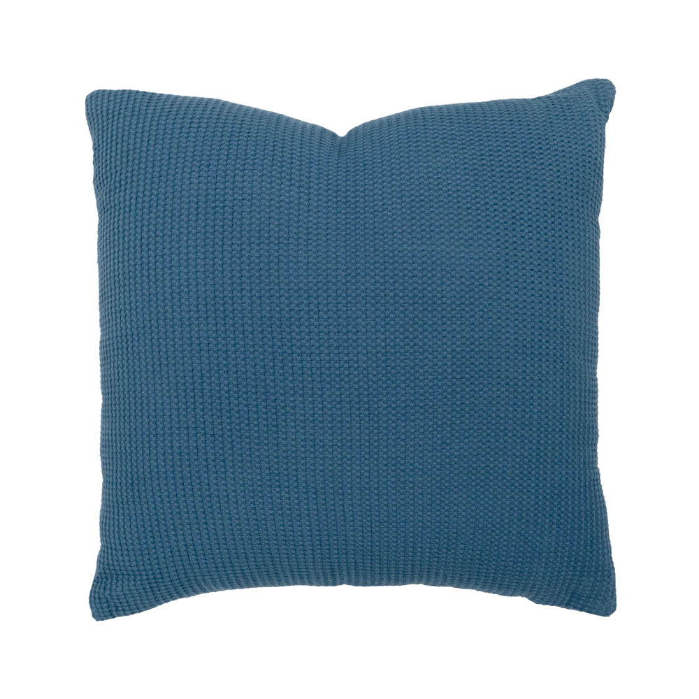 Milo Waffle Square Cushion Ocean - Bambury
