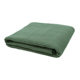 Milo Waffle Throw Juniper - Bambury