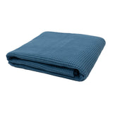 Milo Waffle Throw Ocean - Bambury
