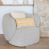 Nova Square Cushion Ivory- Bambury