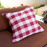 Willow Cotton Gauze Square Cushion 50 x 50cm Bambury - Berry