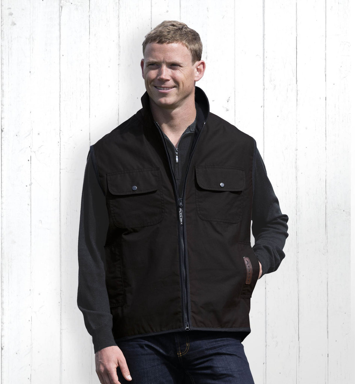 Agri Station Ranger Oilskin Vest - XXL