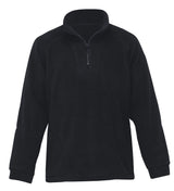 Detailed Polar Fleece Pullover  - black - 3XL