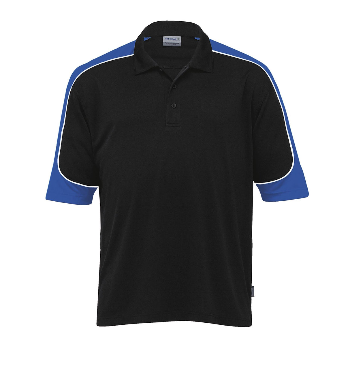 Dri Gear Challenger Polo  black/royal/white - XXS