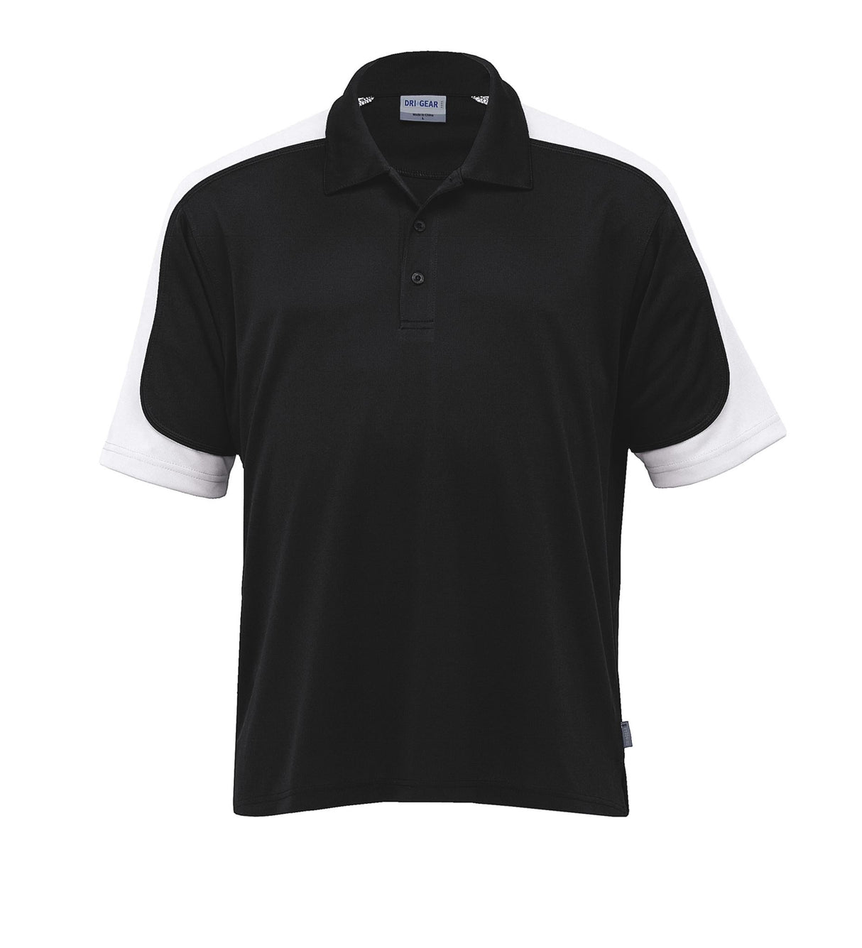 Dri Gear Challenger Polo  black/white/black - 5XL